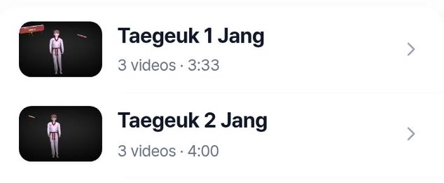 Choosing Taegeuk 1 Jang in the Control Panel